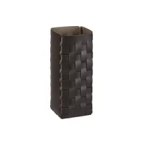 Zdjęcie Stylowy skórzany kosz na parasole 20x20xH51 cm w kolorze czekoladowym
