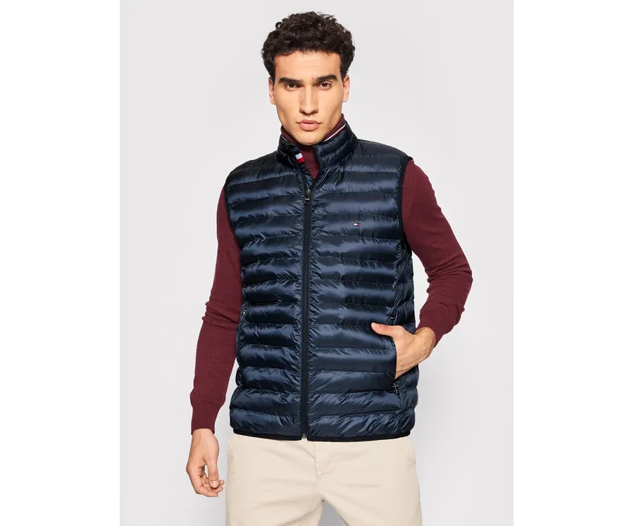 obrazek 1 Tommy Hilfiger Kamizelka Core Circular MW0MW18762 Granatowy Regular Fit