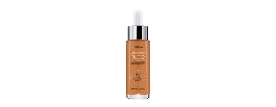 obrazek 1 L'Oréal Paris Perfect Match nude Plumping Tinted Serum Tonujący krem do twarzy 30 ml Nr. 5-6 - Mittel-Dunkel