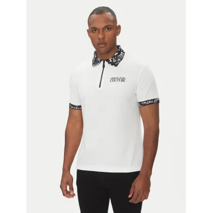 Zdjęcie Versace Jeans Couture Polo 78GAGT02 Biały Regular Fit