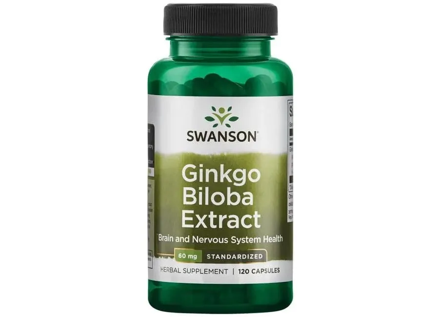 obrazek 1 Swanson Ginko Biloba Ekstrakt Preparat na pamięć Kapsułki