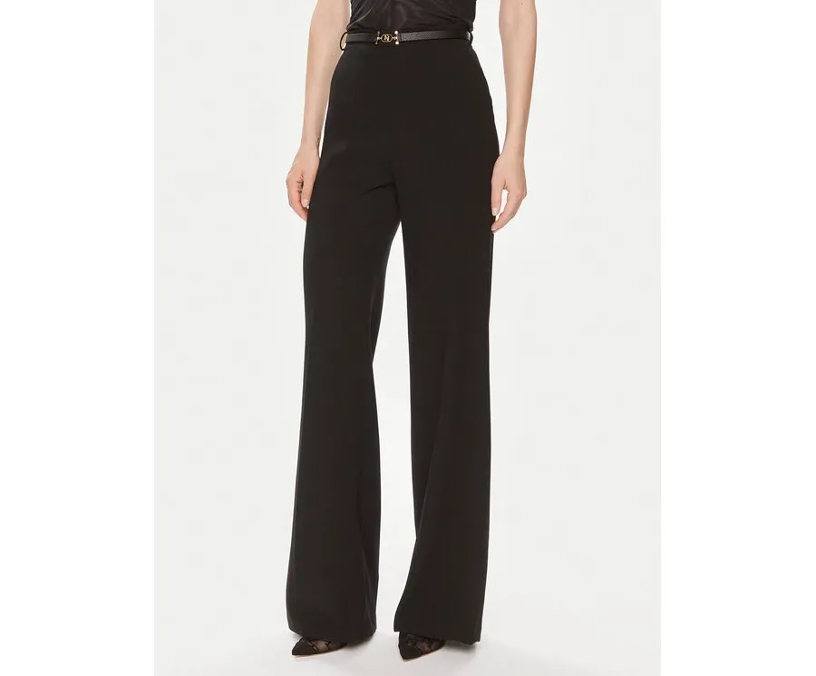 obrazek 1 Elisabetta Franchi Spodnie materiałowe PA-053-42E2-5895 Czarny Relaxed Fit