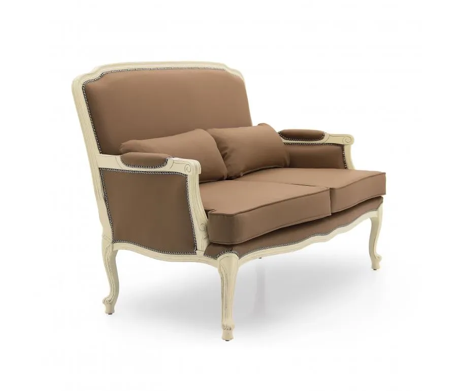 obrazek 1 Brązowa elegancka sofa w stylu klasycznym - Sevensedie