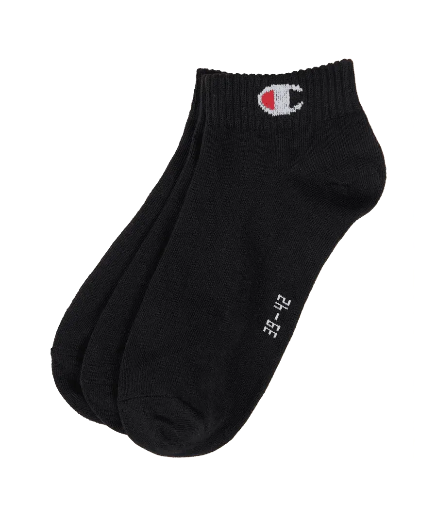 obrazek 1 Skarpety z detalem z logo, w zestawie 3 szt., model „Quarter Sock”