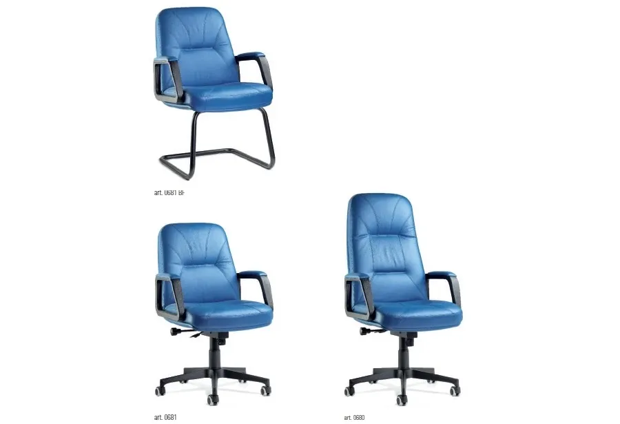 picture 3 Blue leather armchair for Belgrado