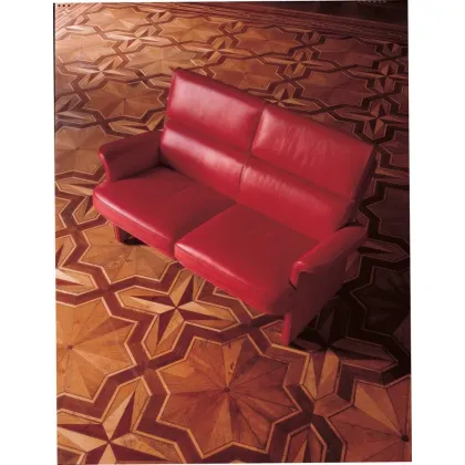 Zdjęcie Piękna stylowa skórzana sofa do wyjątkowego apartamentu – Mascheroni