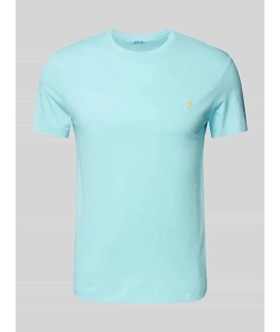 obrazek 1 Polo Ralph Lauren T-Shirt 710671438407 Błękitny Slim Fit