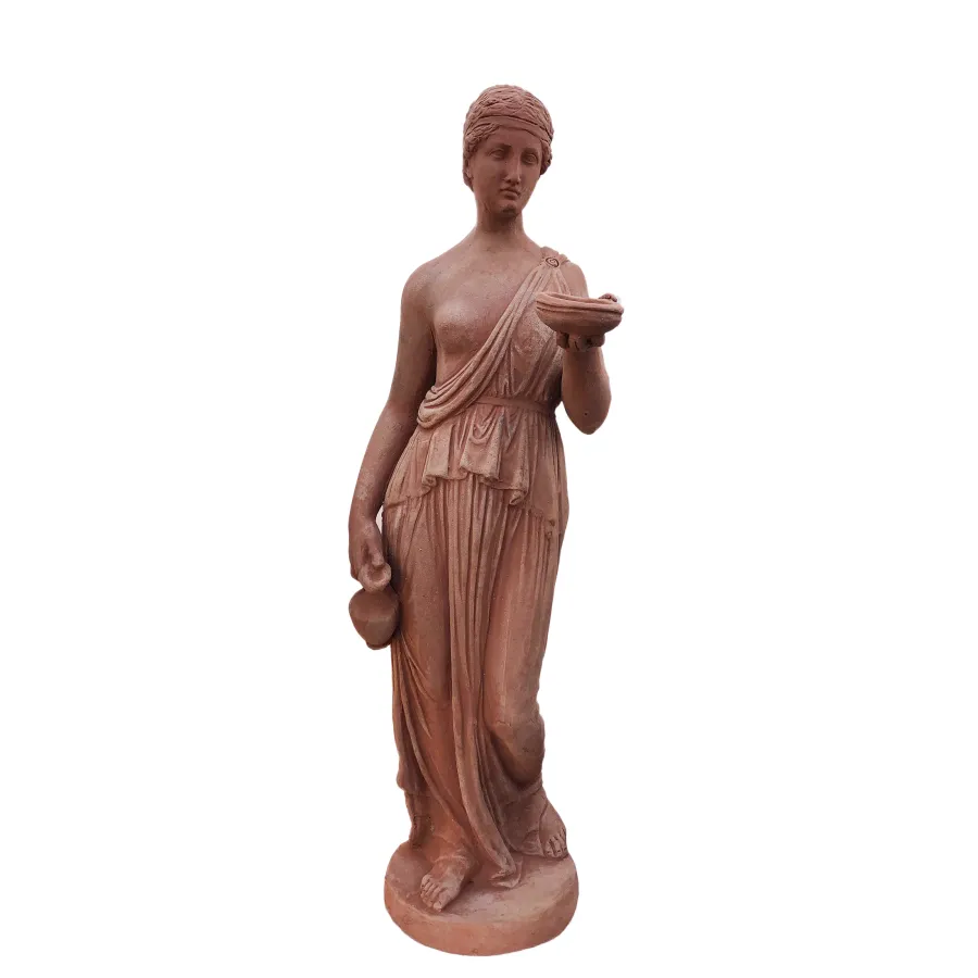 obrazek 1 Statuetka, rzeźba Ebe z włoskiej gliny do ogrodu lub na taras 23x23x72H