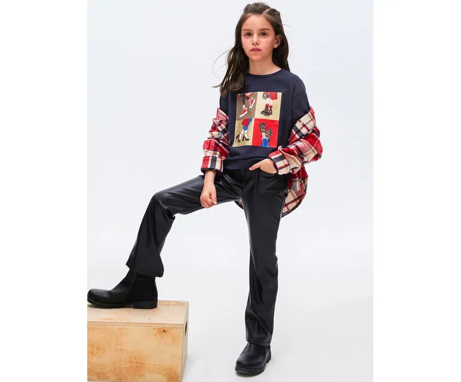 obrazek 1 Mayoral Bluzka 7.046 Granatowy Regular Fit
