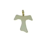 Picture Shiny men's gold cross 24x22mm