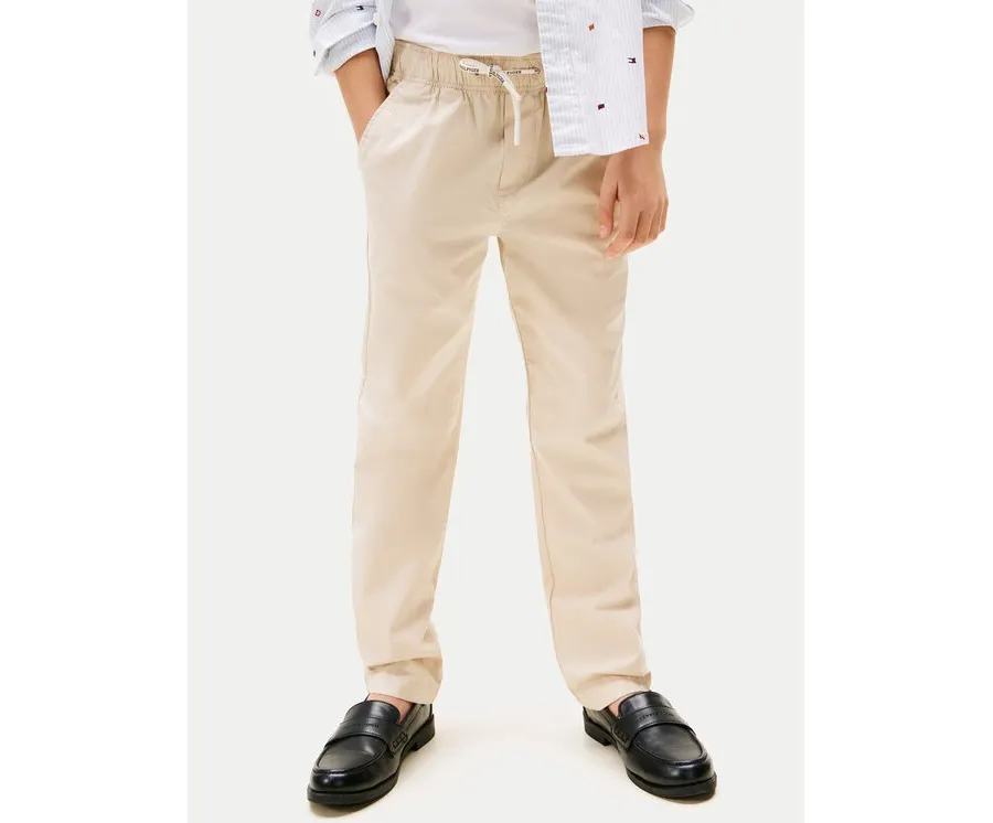 obrazek 1 Tommy Hilfiger Spodnie materiałowe KB0KB09764 Beżowy Regular Fit
