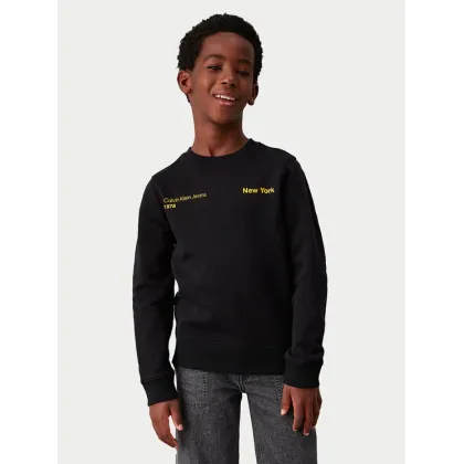 Zdjęcie Calvin Klein Jeans Bluza Terry Graphic Cn IB0IB02212 Czarny Regular Fit