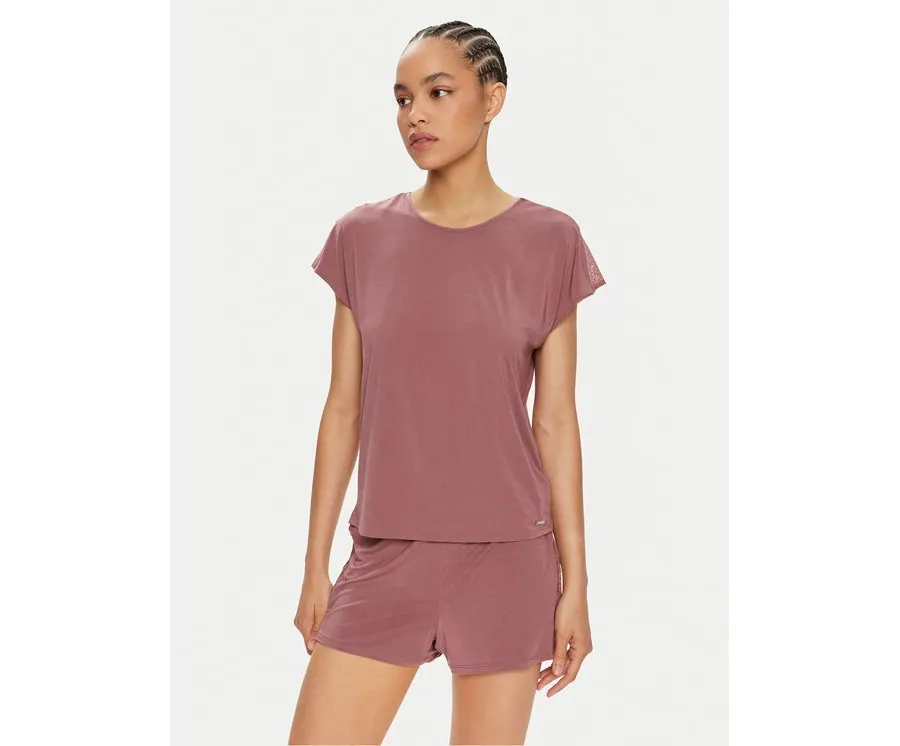 obrazek 1 Calvin Klein Underwear Koszulka piżamowa 000QS7157E Różowy Relaxed Fit
