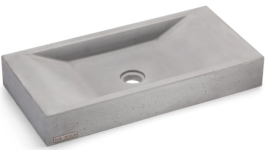 obrazek 1 Elegancka umywalka 60 cm SIRIUS BASIC – średni szary, bez dekoru, lakier matowy