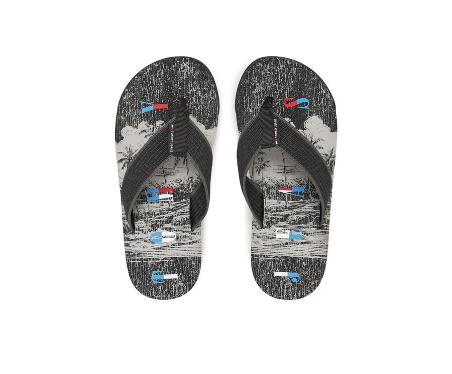 obrazek 1 Tommy Jeans Japonki Tjm Elevated Beach Sandal EM0EM01561 Czarny