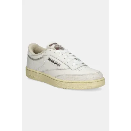 Zdjęcie Reebok sneakersy skórzane Club C 85 kolor beżowy 100201119