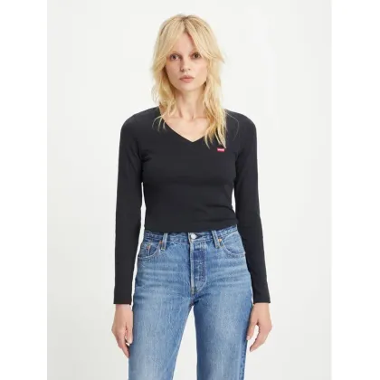 Zdjęcie Levi's® T-Shirt Baby Tee A48910000 Czarny Slim Fit