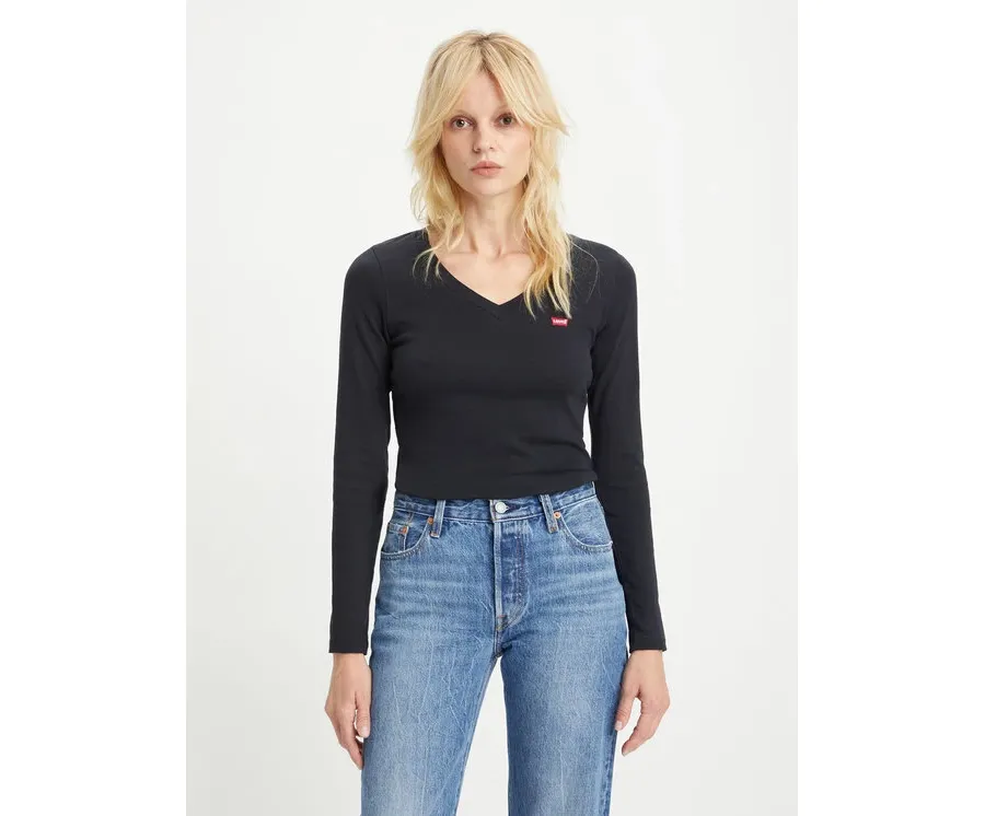 obrazek 1 Levi's® T-Shirt Baby Tee A48910000 Czarny Slim Fit