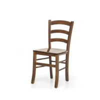 Picture Solid polished walnut wooden chair - Zanini
