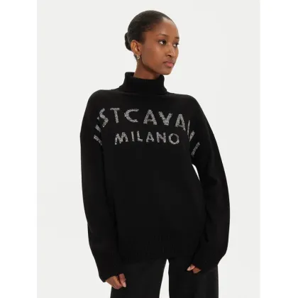 Zdjęcie Just Cavalli Golf 77PAFM22 Czarny Regular Fit