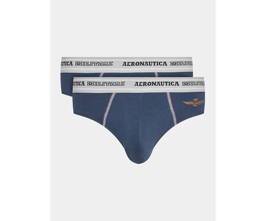 obrazek 1 Aeronautica Militare Komplet 2 par slipów AM1USL002 Granatowy