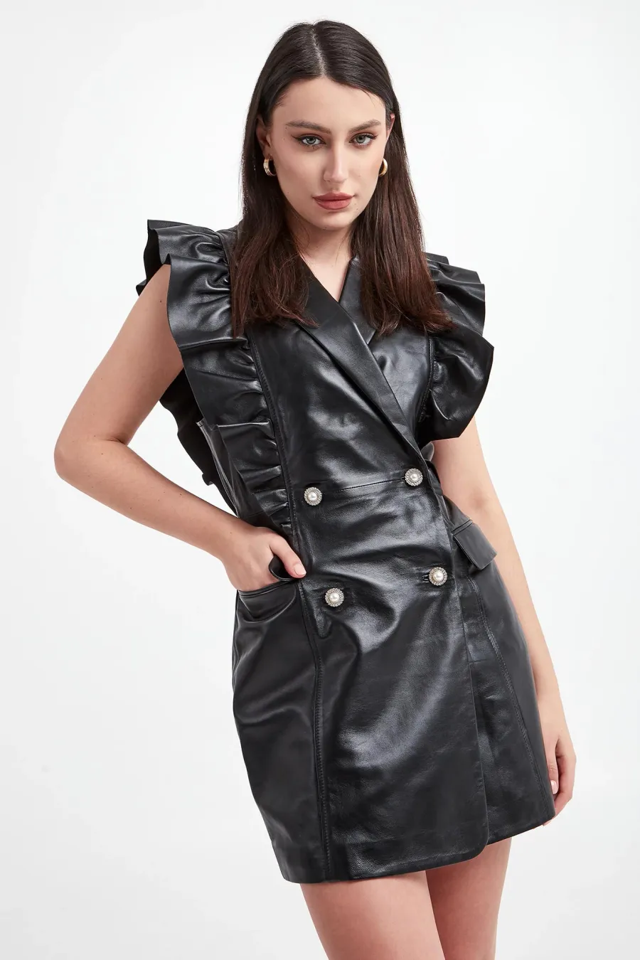 obrazek 1 Sukienka skórzana CUSTOMMADE Custommade