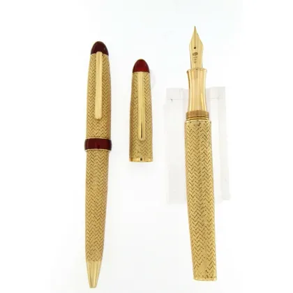 Zdjęcie Unikalne złote Pióro wieczne oraz długopis Tiziano marki Urso