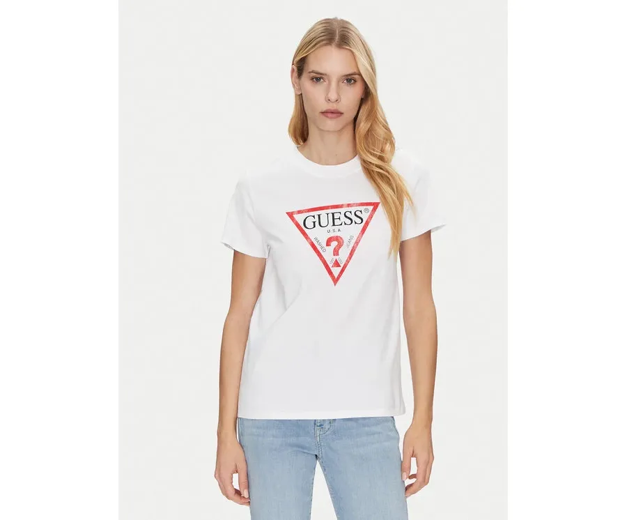 obrazek 1 Guess T-Shirt W2BI69 K8FQ1 Biały Regular Fit