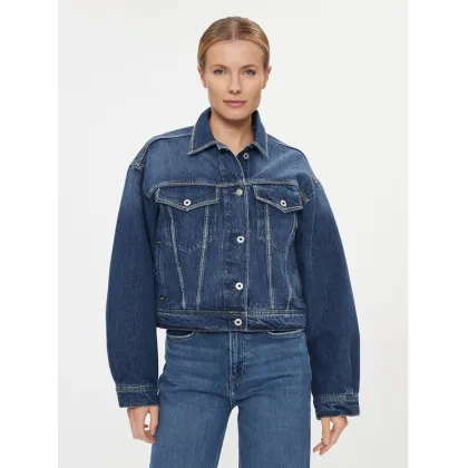 Zdjęcie Pepe Jeans Kurtka jeansowa Turner Sparkle PL402328 Granatowy Relaxed Fit