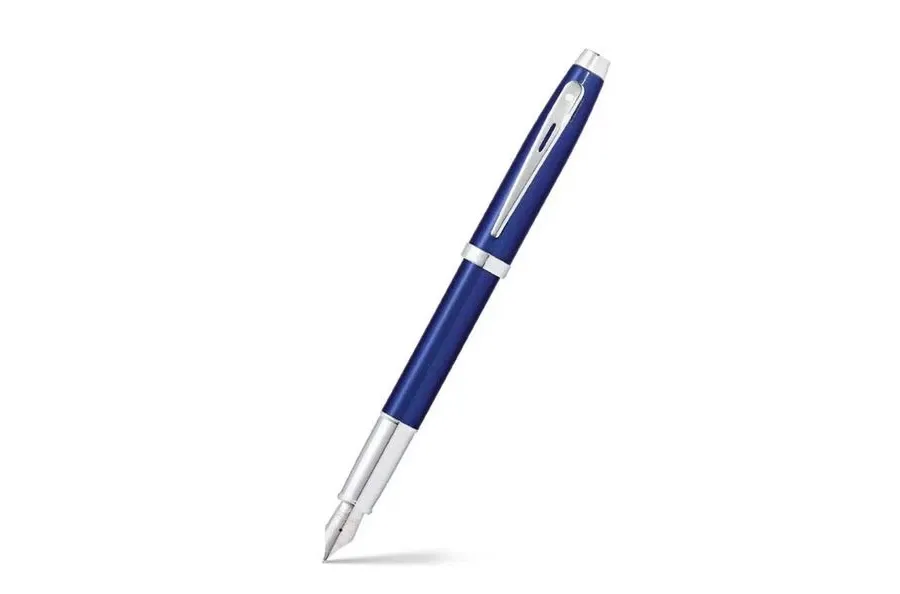 obrazek 1 Pióro wieczne Sheaffer 100 - błyszczący niebieski lakier + chromowane wykończenia
