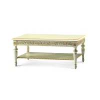Picture A beautiful, stylish coffee table with a bright finish