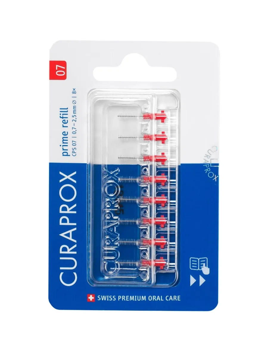 obrazek 1 Curaprox CPS 07 Prime Refill - szczoteczki międzyzębowe 8 szt.
