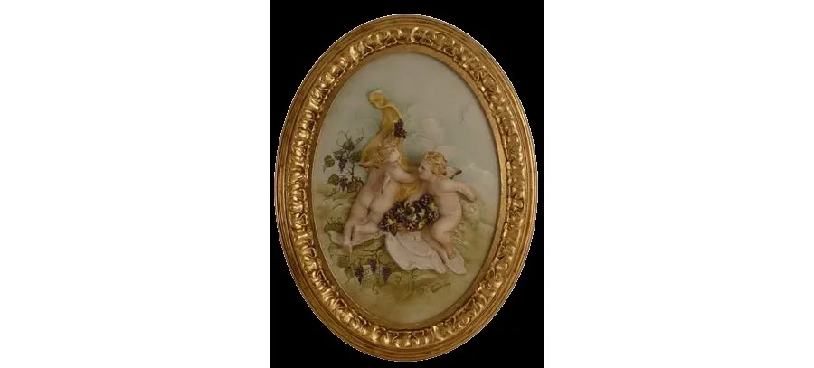 picture 1 Picture of Cherubs with grapes - an ornament for luxurious interiors