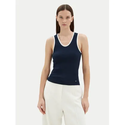 Zdjęcie Tommy Hilfiger Top WW0WW44572 Granatowy Slim Fit