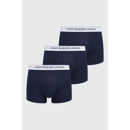Zdjęcie Polo Ralph Lauren bokserki 3-pack męskie kolor niebieski