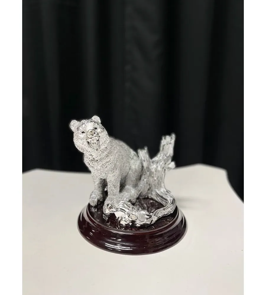 obrazek 1 Minimalistyczna statuetka na biurko z niedźwiedziem