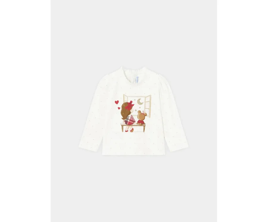 obrazek 1 Mayoral Bluzka 2.007 Écru Regular Fit