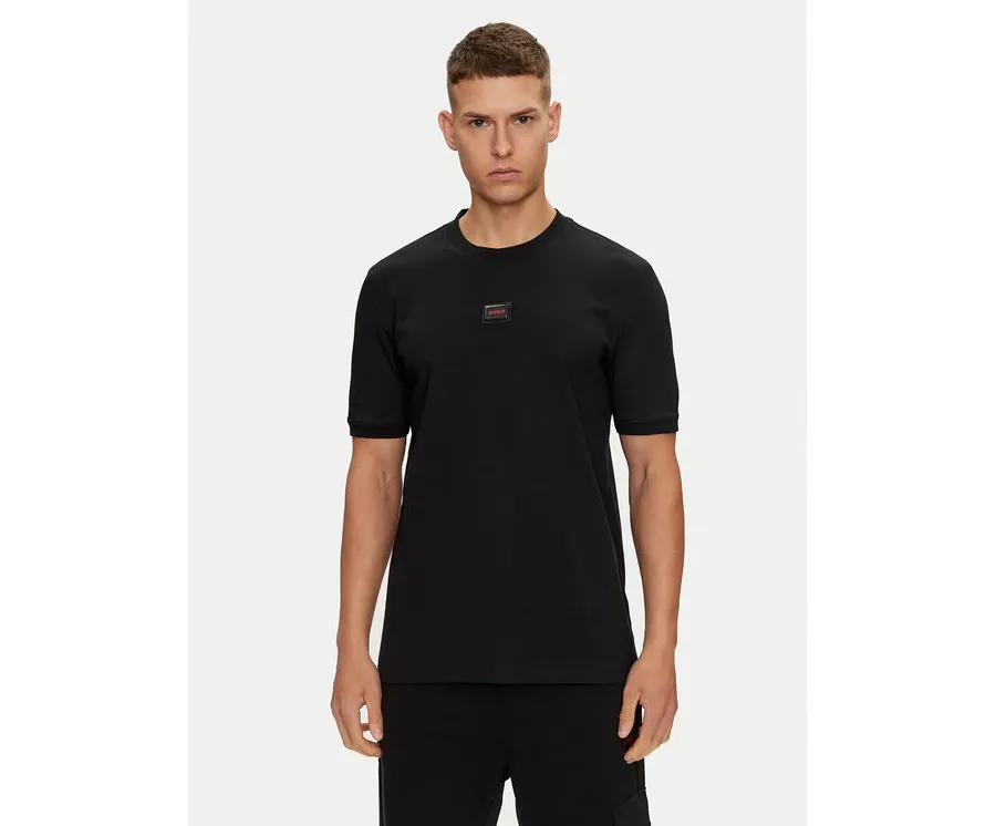 obrazek 1 Hugo T-Shirt Diragolino_Gel 50528171 Czarny Regular Fit HUGO