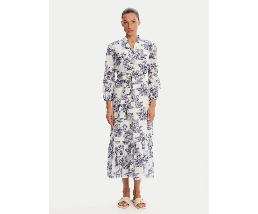 obrazek 1 Iconique Sukienka letnia IC25-078 Biały Relaxed Fit