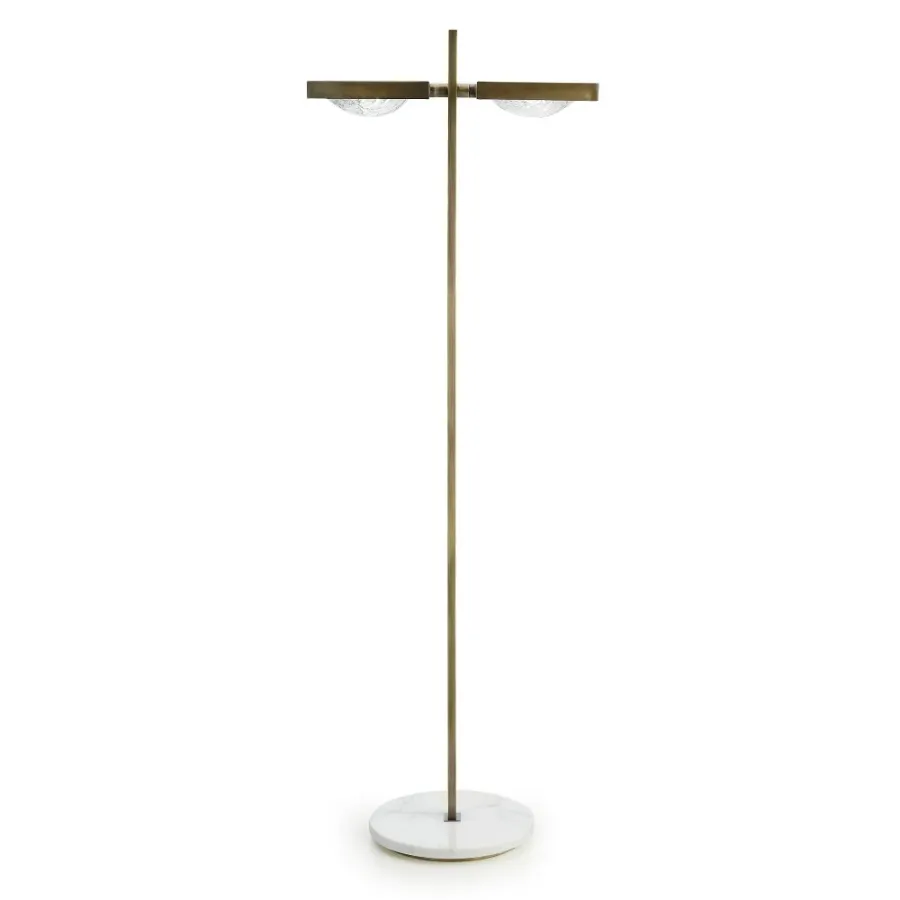 obrazek 2 Regulowana lampa podłogowa dwupunktowa H.140xL.49xP.30 cm