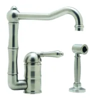 Picture Single-hole sink tap with side stream - Officina Nicolazzi