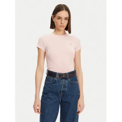 Zdjęcie Tommy Jeans T-Shirt DW0DW20459 Różowy Slim Fit