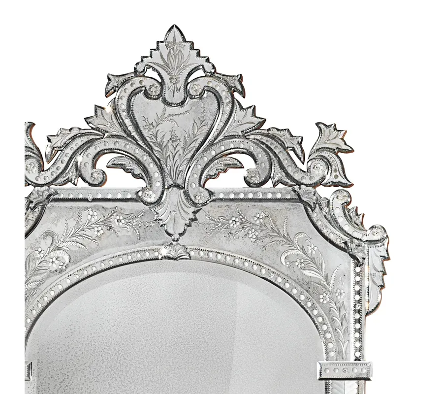 obrazek 2 Klasyczne lustro dekoracyjne Louis XIV M160 z weneckiego szkła