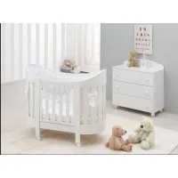 Zdjęcie Owalne włoskie łóżeczko dla niemowlaków - Italbaby
