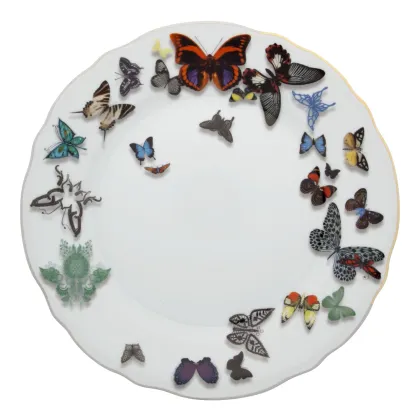 Zdjęcie Luksusowy porcelanowy talerz obiadowy z kolekcji Parada Motyli - Vista Alegre