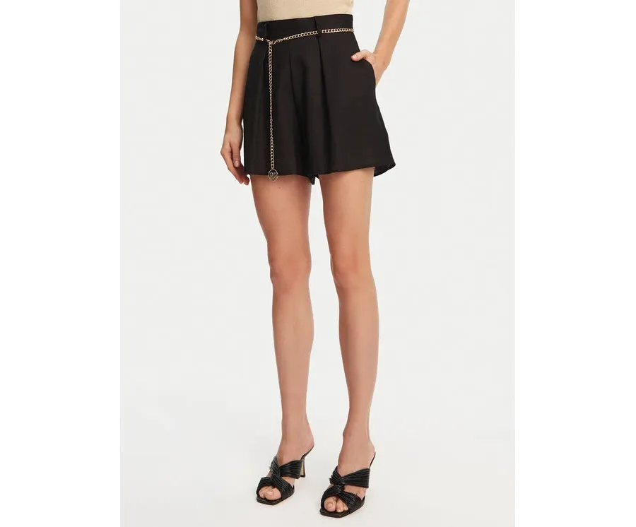 obrazek 1 Rinascimento Szorty materiałowe CFC0124444003 Czarny Regular Fit