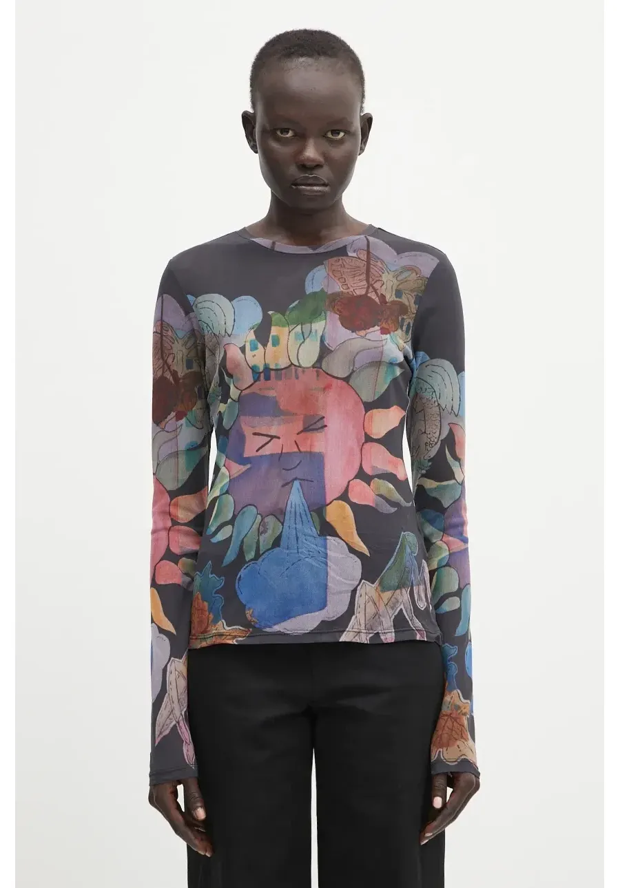 obrazek 1 Our Legacy longsleeve Super Slim Longsleeve damskie kolor multicolor W2256SM