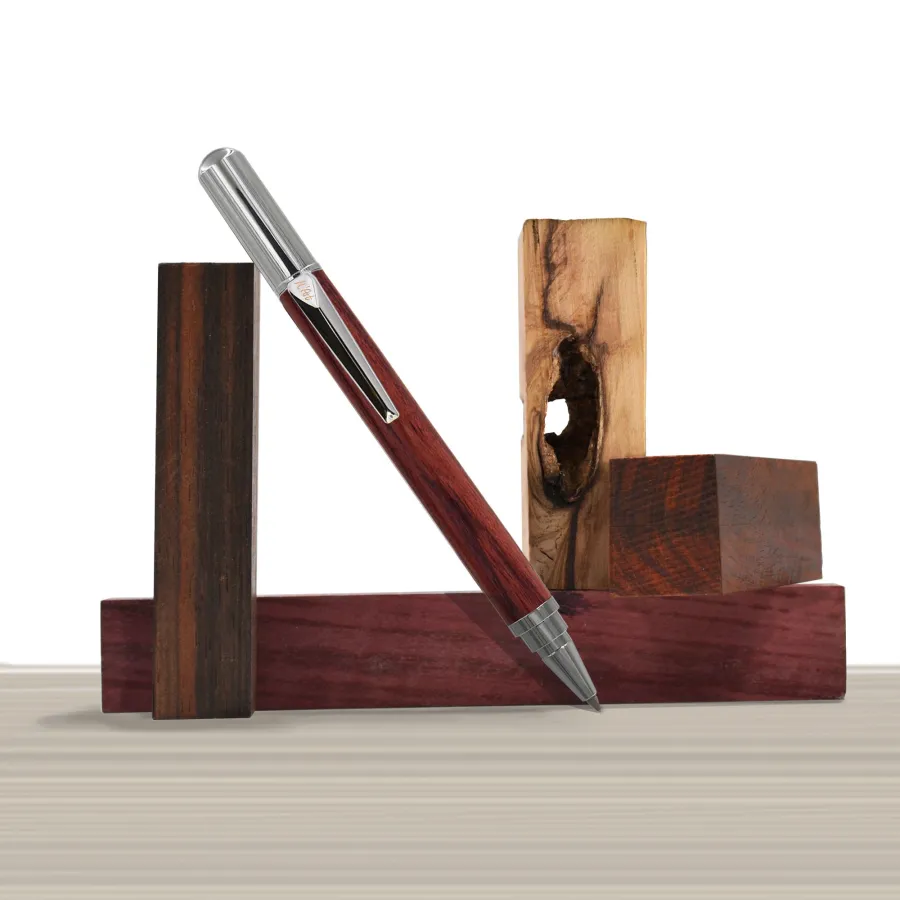 obrazek 3 Stylowy długopis z drewna bubinga - Matera Bubinga - M'Art