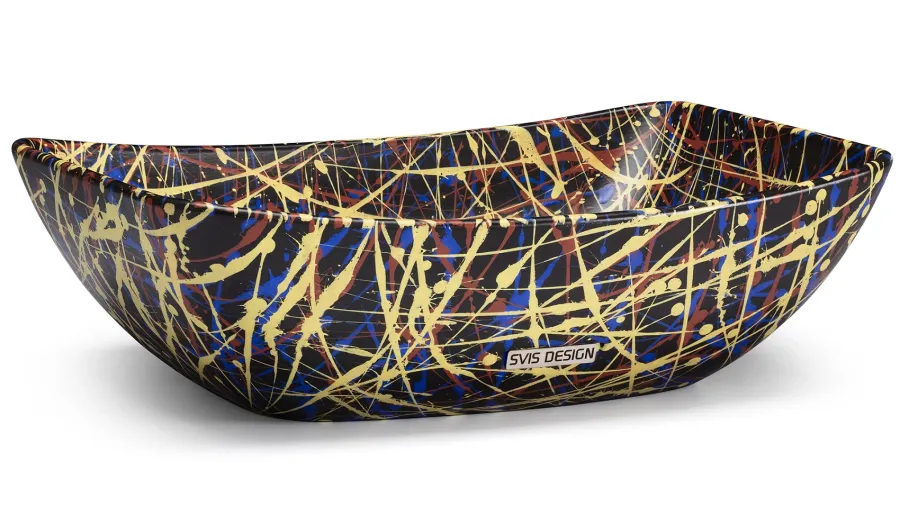 obrazek 1 Unikalna umywalka 50 cm VIRGO BASIC – PUNK, czarny, lakier matowy