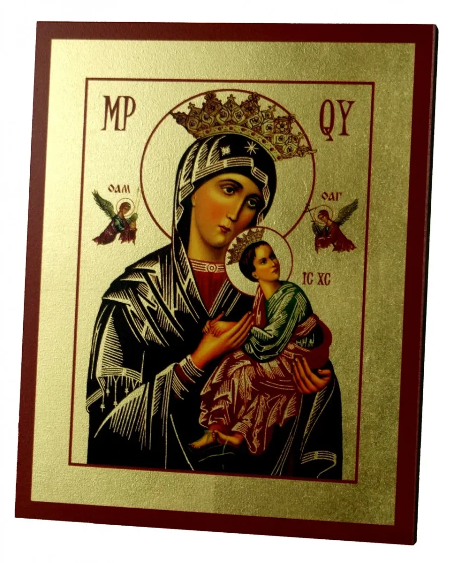 obrazek 2 Prestiżowa Ikona Złocona Matka Boska Nieustającej Pomocy 20x25 cm